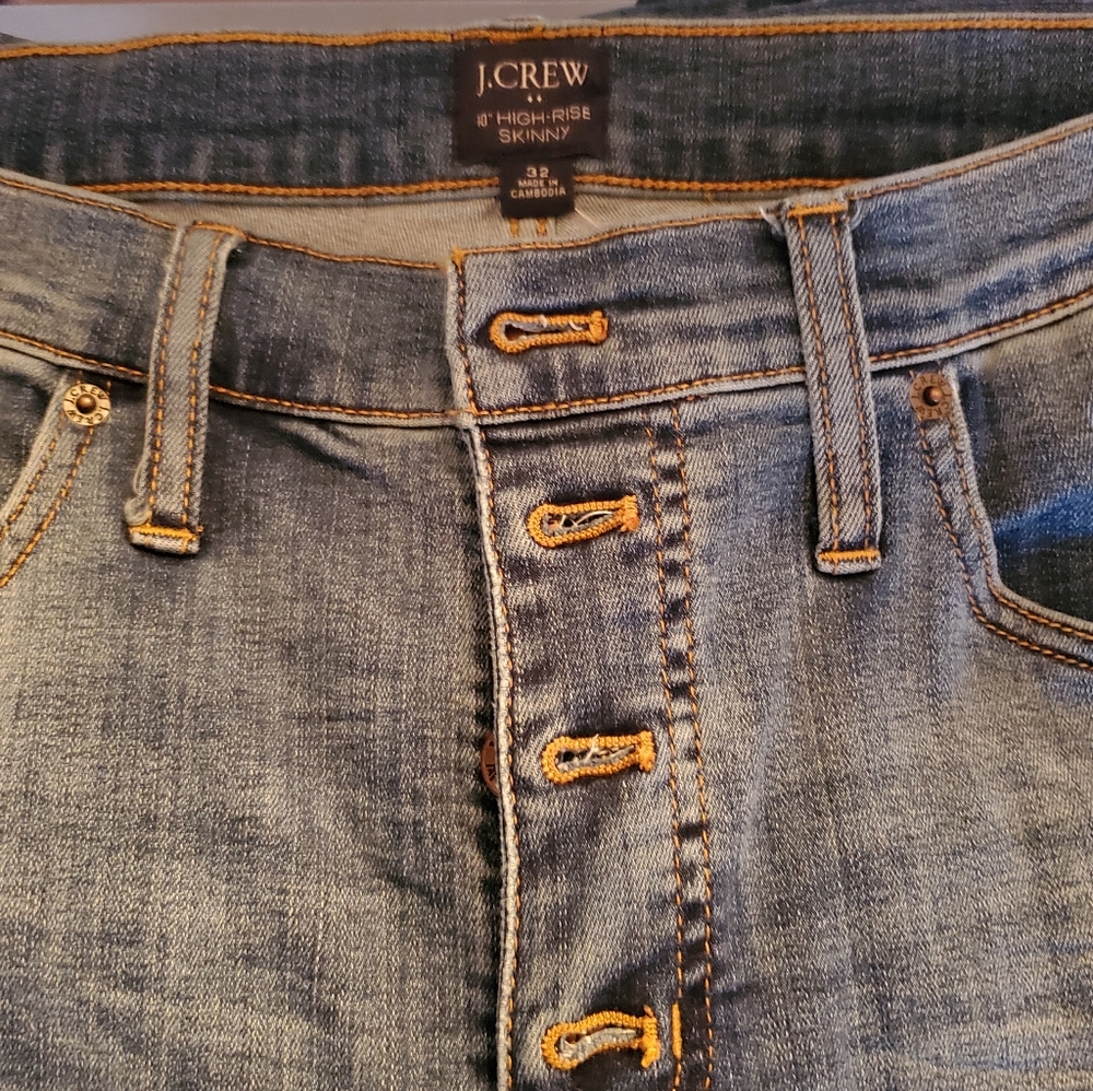 JCrew high rise skinny jeans 32" waist